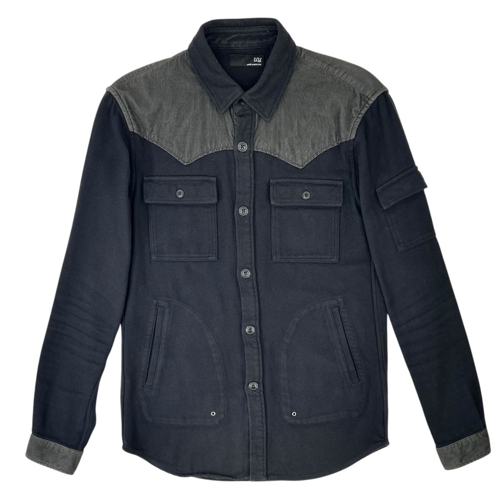 UU Undercover x Uniqlo Black Gray Western Flannel Overshirt Button Up Shirt